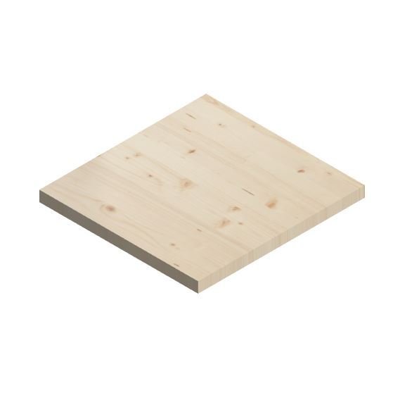 Holzplatte Fichte natur 24x20x1.8cm