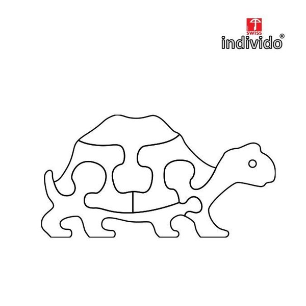Puzzle Schildkröte mit Gravur 205x110mm